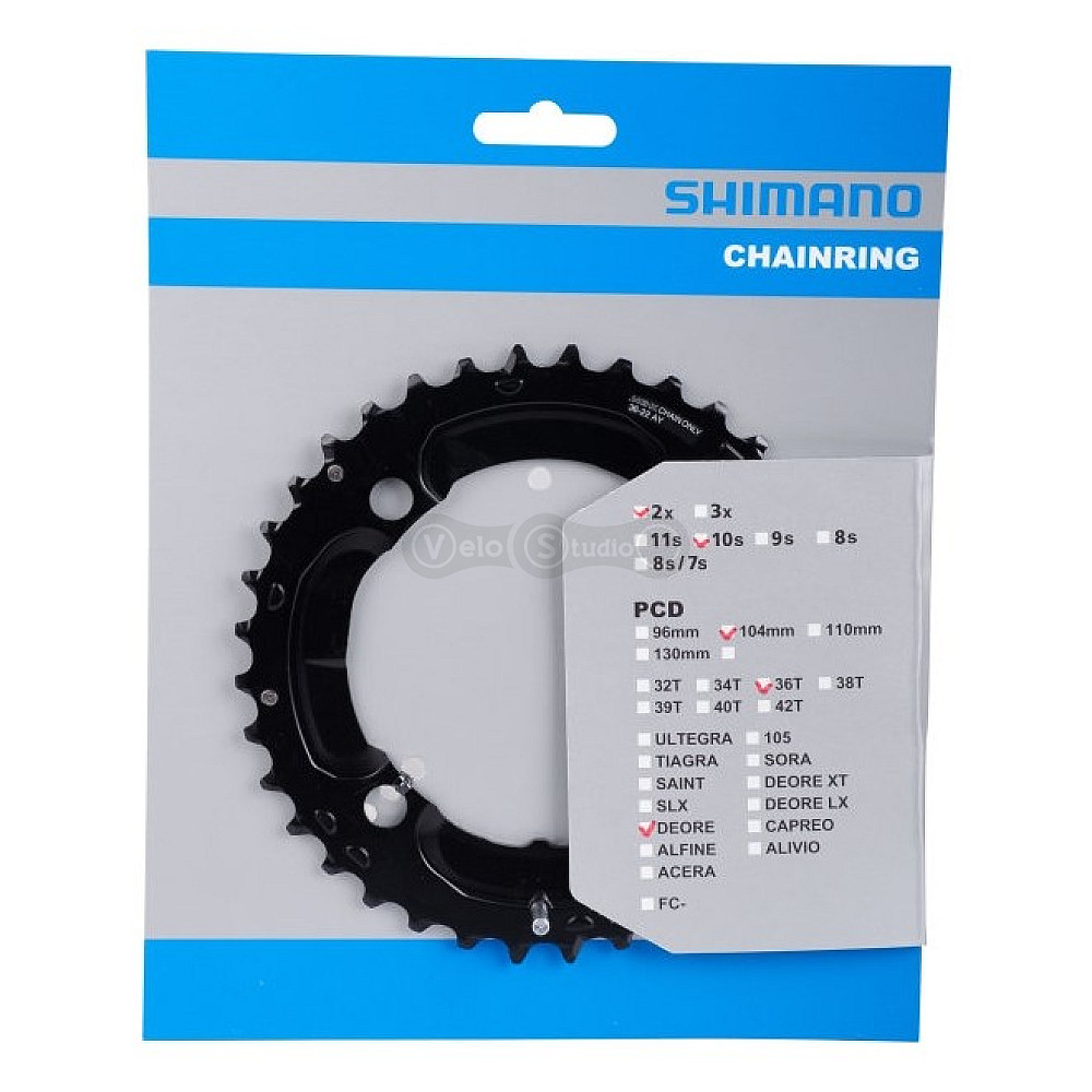 Звезда шатунов Shimano FC-M617 DEORE 36 зубьев 10 скор. AY
