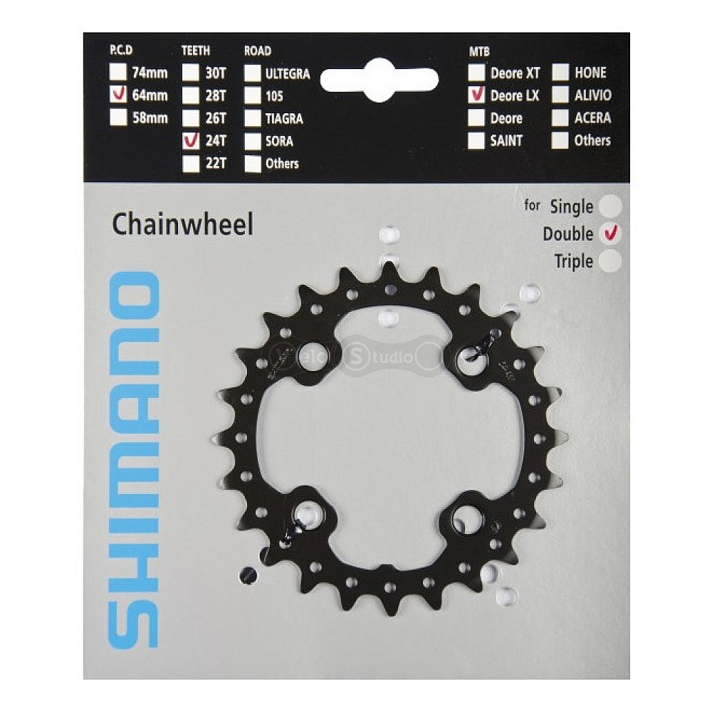 Звезда шатунов Shimano FC-M675 SLX 24 зубьев АM