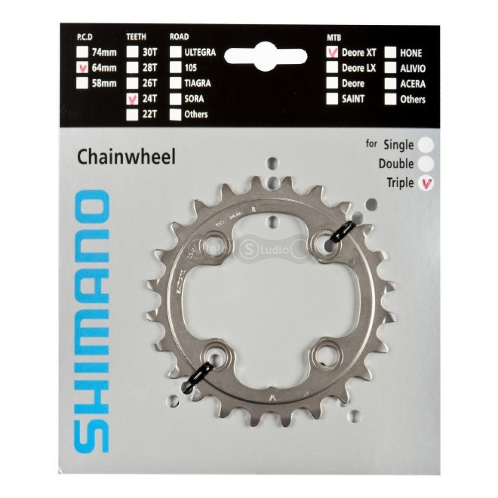 Зірка шатунів Shimano FC-M780 Deore XT 24 зубів 10 скор. AE