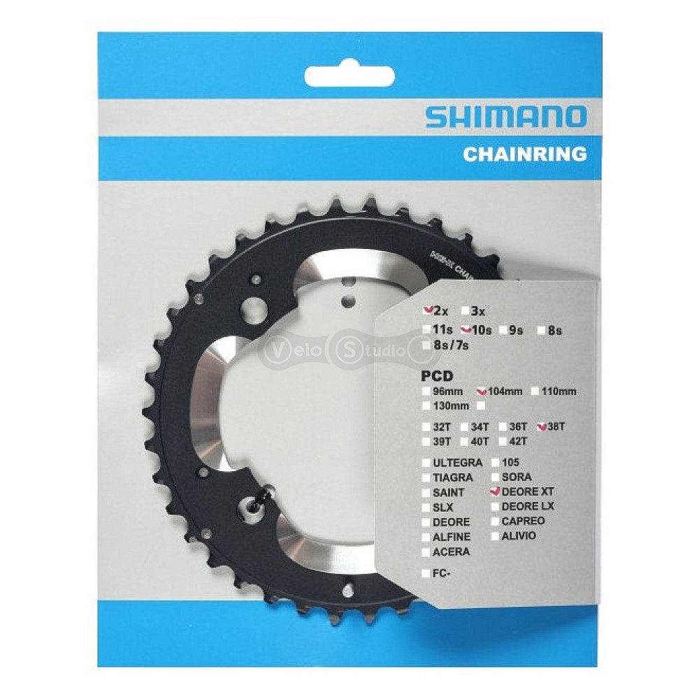 Звезда шатунов Shimano FC-M785 Deore XT 38 зубьев 10 скор. АM