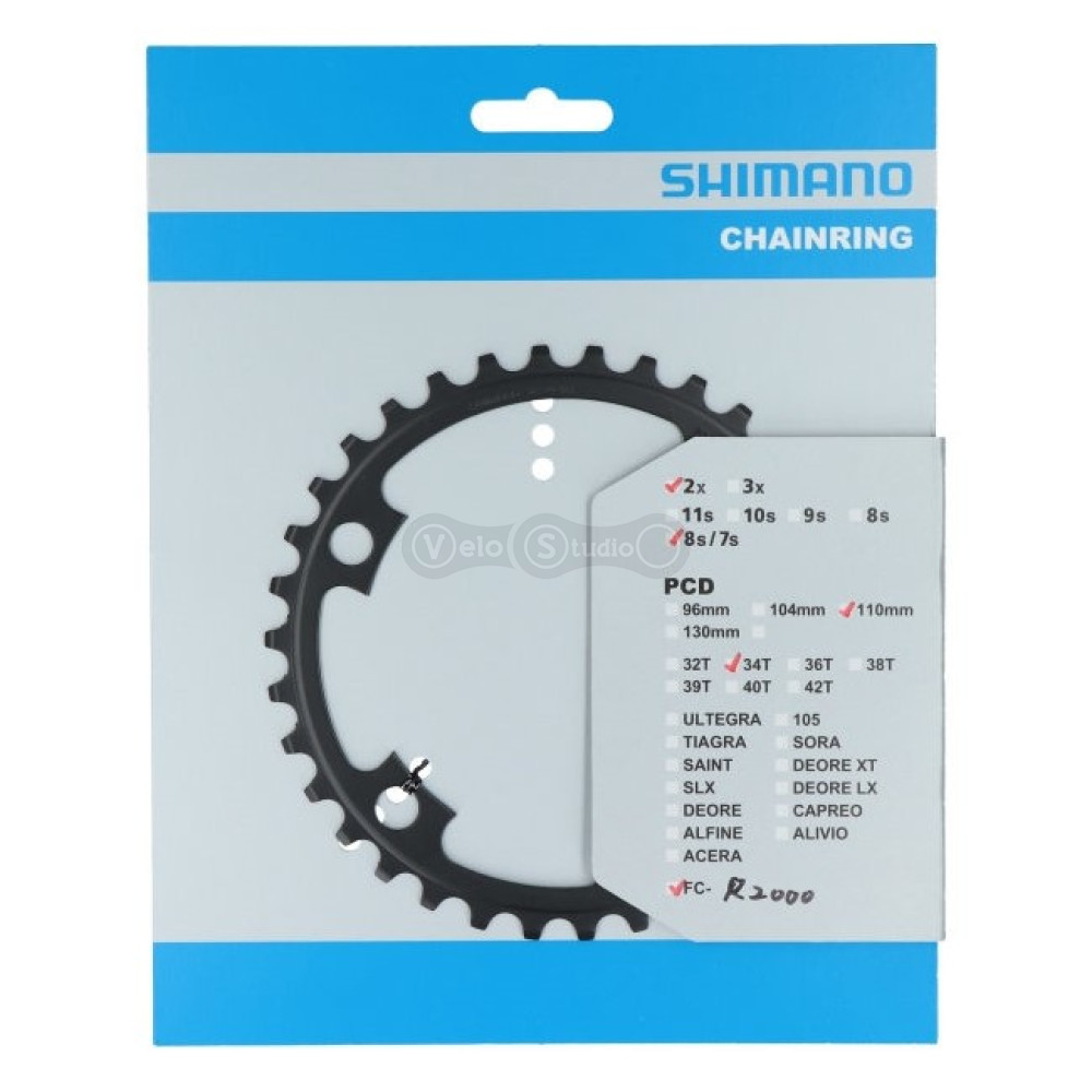 Зірка шатунів Shimano FC-R2000 CLARIS 34 зуби 2х7/8 швидкостей