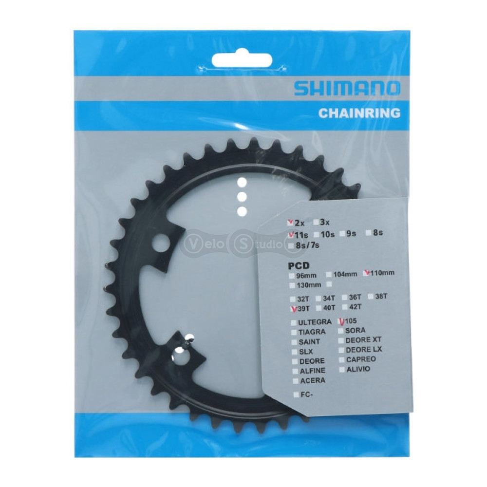 Зірка шатунів Shimano FC-R7000 105, 39 зубів 2×11 швидкостей