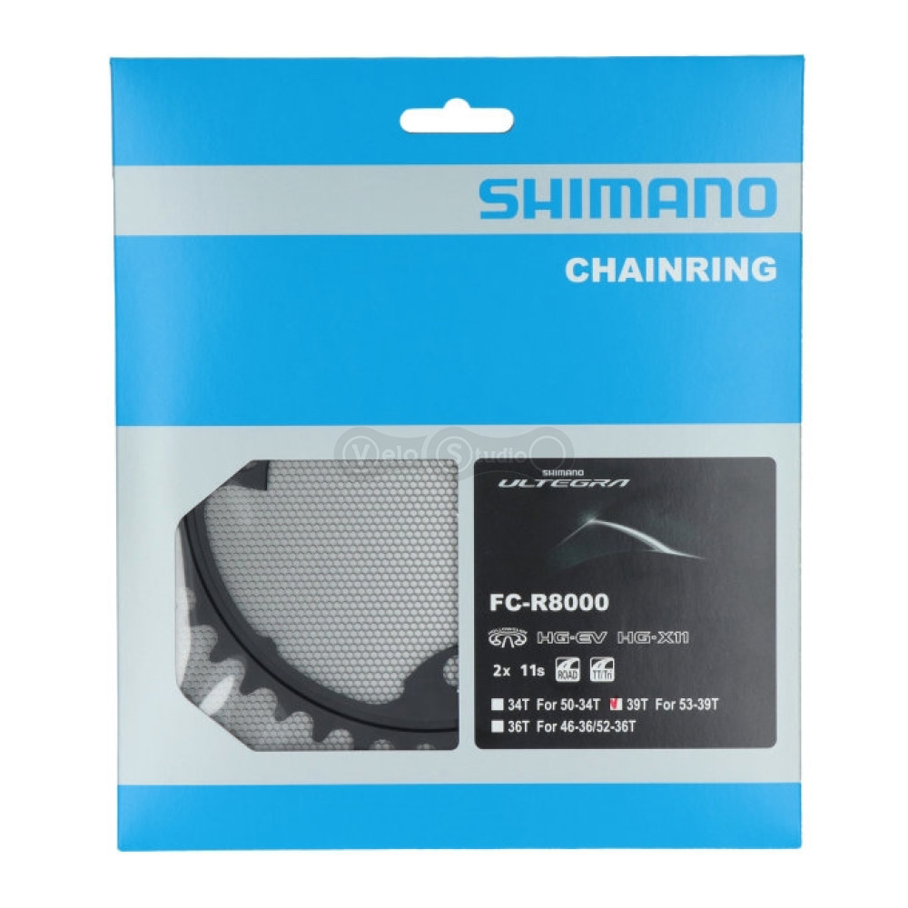 Звезда шатунов Shimano FC-R8000 Ultegra 39 зубьев 2×11 скоростей