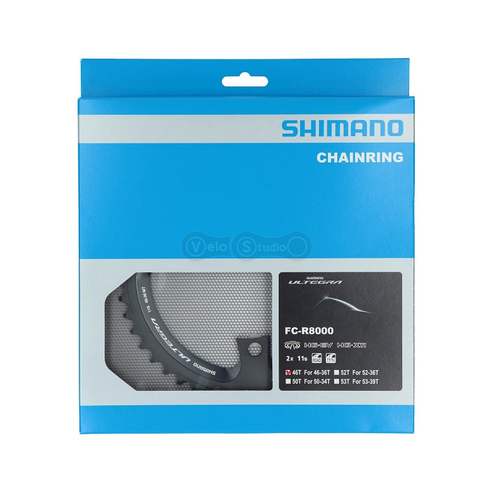 Звезда шатунов Shimano FC-R8000 Ultegra 46 зубьев 2×11 скоростей