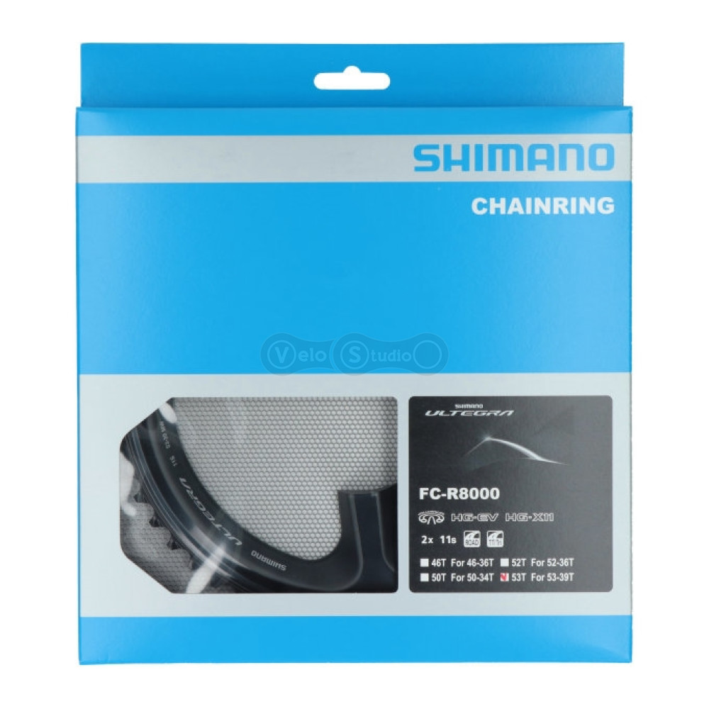 Звезда шатунов Shimano FC-R8000 Ultegra 53 зуба 2×11 скоростей