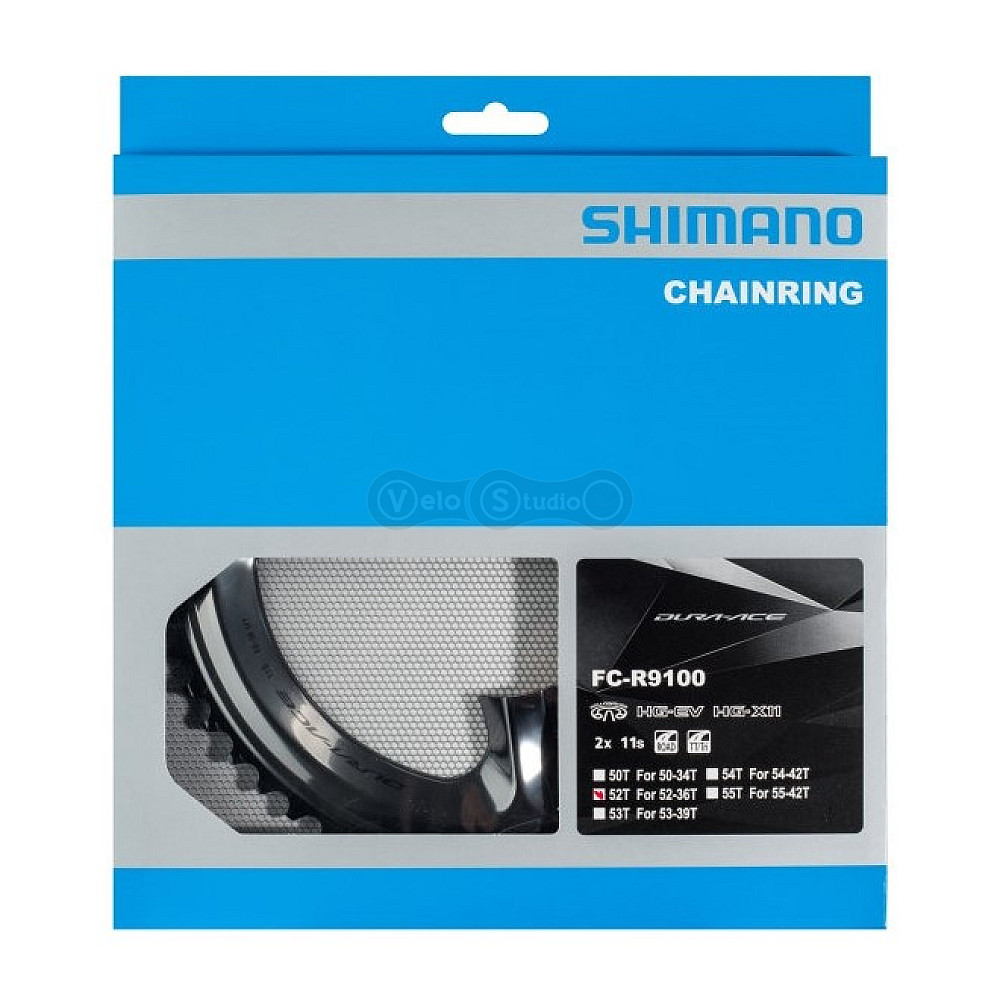 Зірка шатунів Shimano FC-R9100 DURA-ACE 52 зубів 2х11 швидкостей MT
