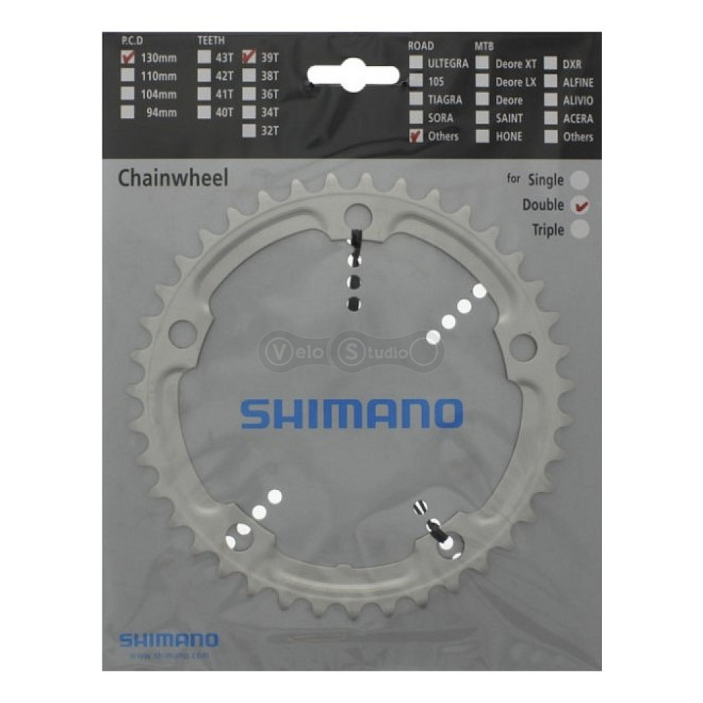 Зірка шатунів Shimano FC-4600 Tiagra 39 зубів для 52-39T (5-лапка)