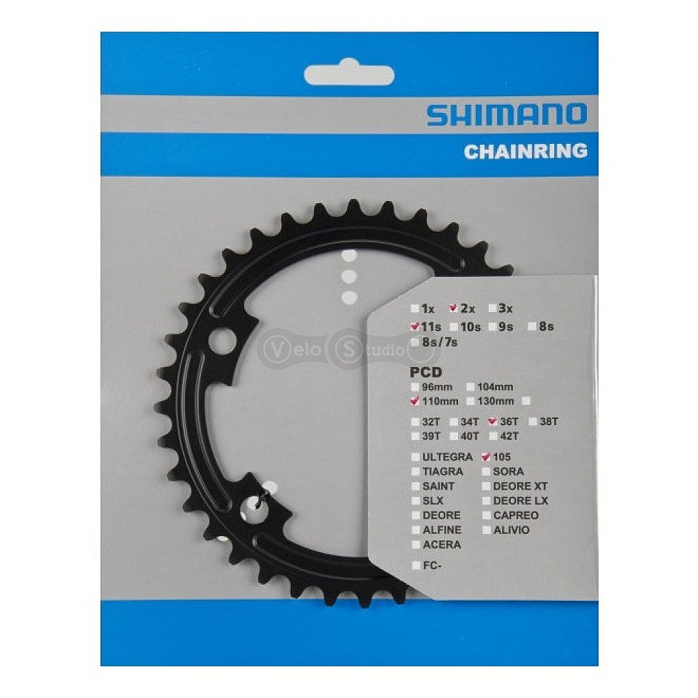 Зірка шатунів Shimano FC-5800 105, 36 зубів для 52-36T чорн.