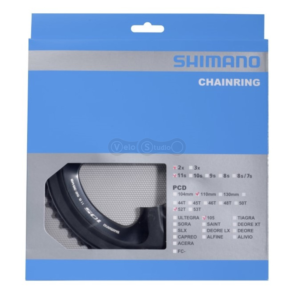 Зірка шатунів Shimano FC-5800 105, 52 зуби для 52-36T чорн.
