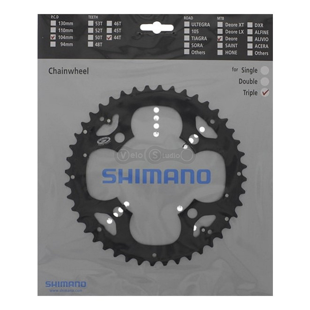Звезда шатунов Shimano FC-M530 Deore 44 зуба, 9 скор., совм. с защитой