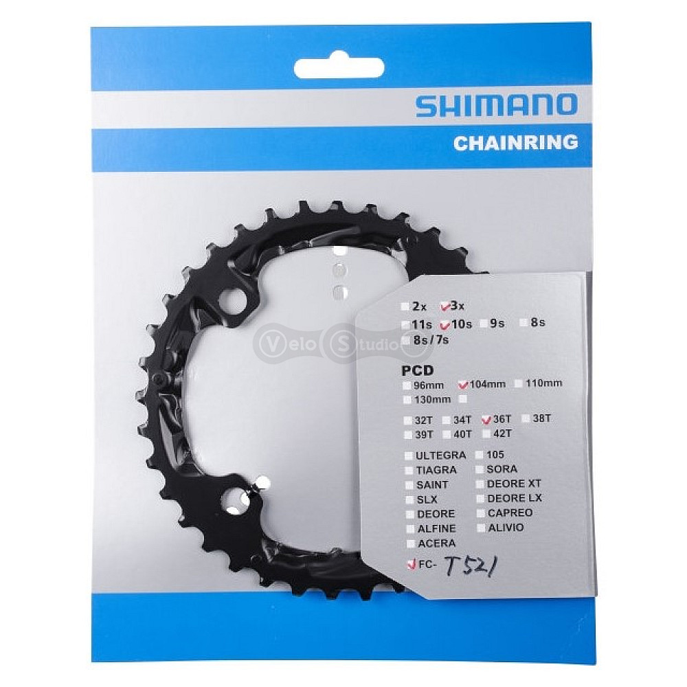 Звезда шатунов Shimano FC-M610 Deore 36 зубьев 10 скор.