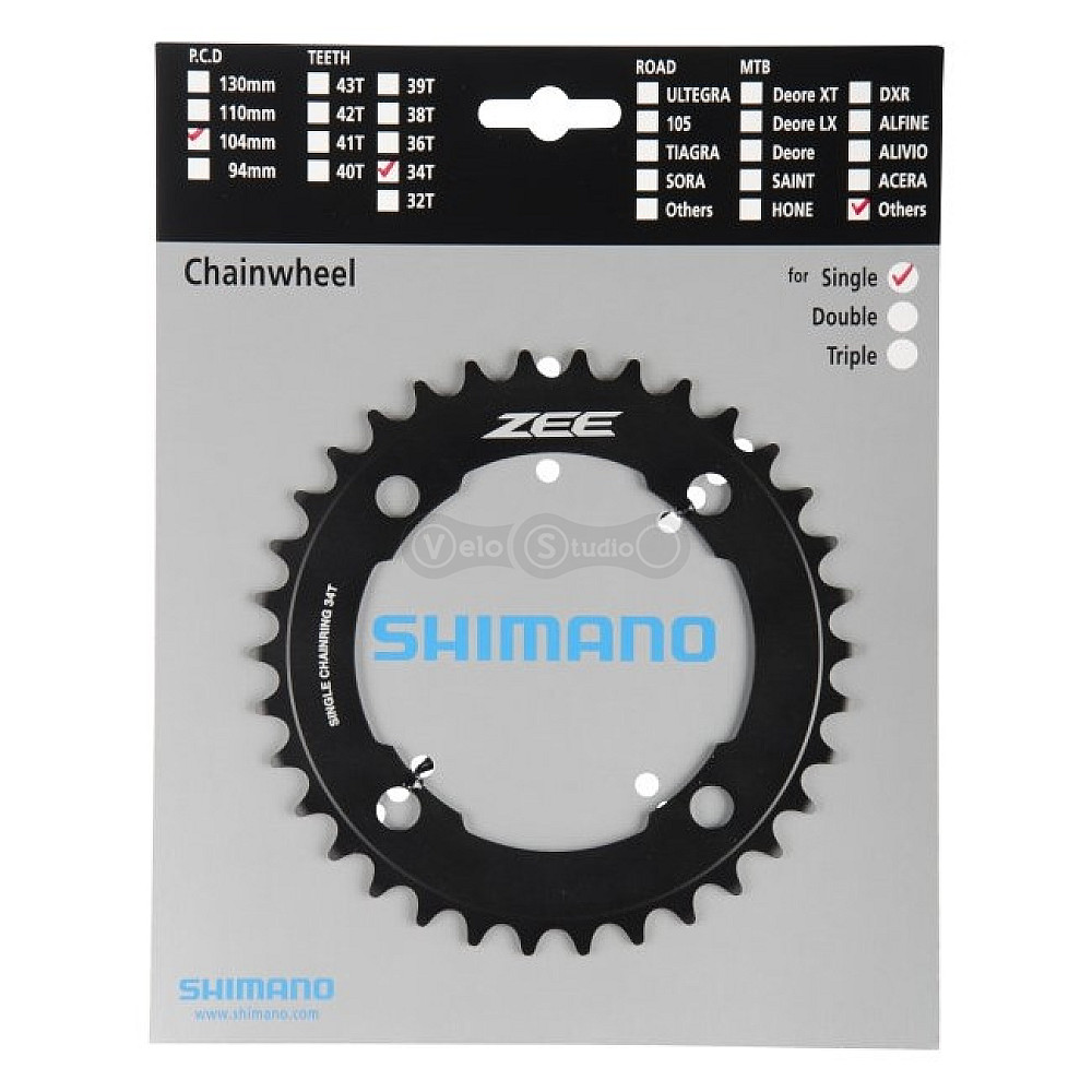 Звезда шатунов Shimano FC-M640 Zee 36 зубьев 10 скор.