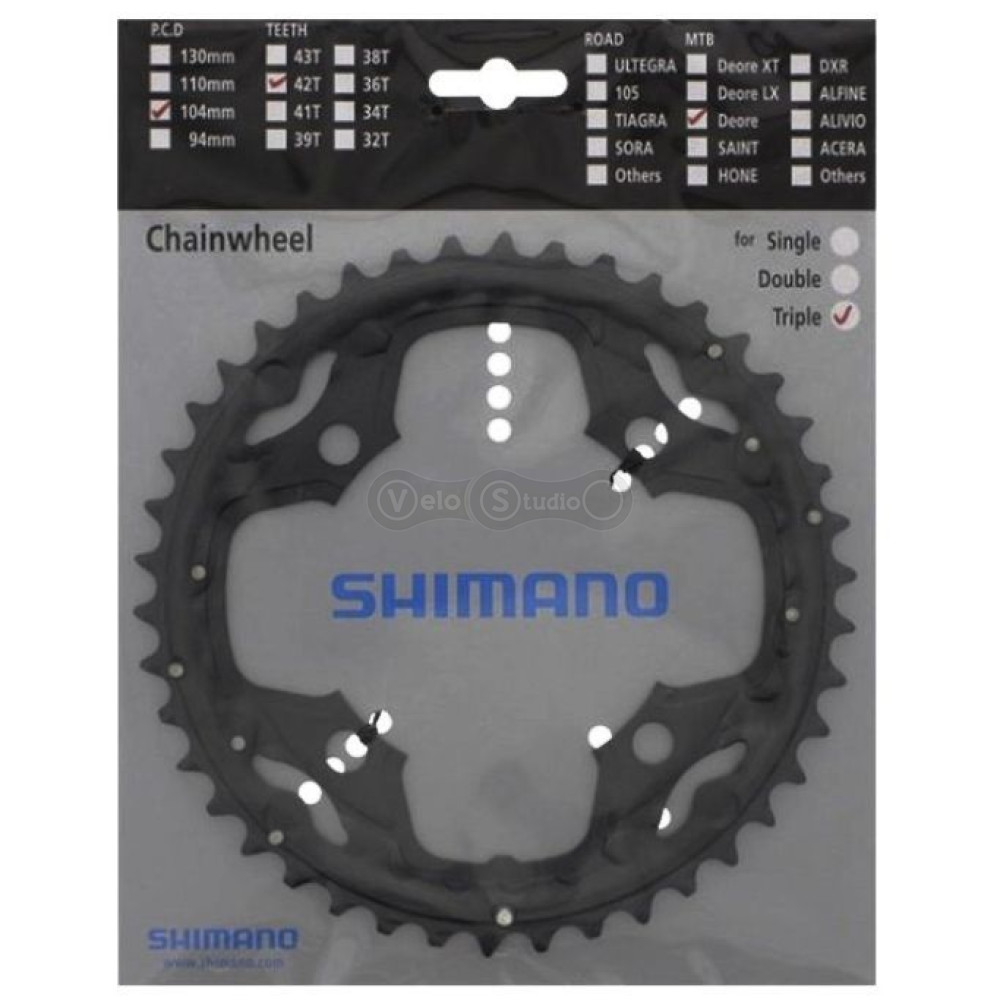 Зірка шатунів Shimano FC-M590 42 зуби 9 швидкостей
