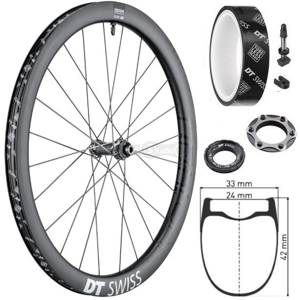 Колесо переднє DT Swiss GRC 1400 SPLINE 700C CL 42 12/100
