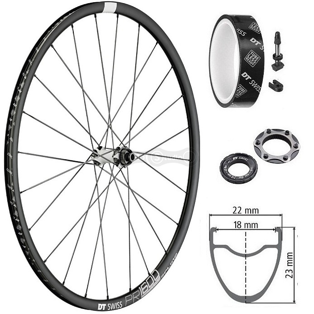 Колесо переднее DT Swiss PR 1600 Spline 700C CL 32 12/100