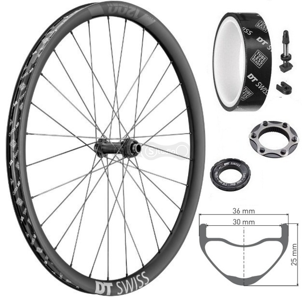 Колесо переднее DT Swiss XRC 1200 SP 29 CL 30 15/110 Carbon