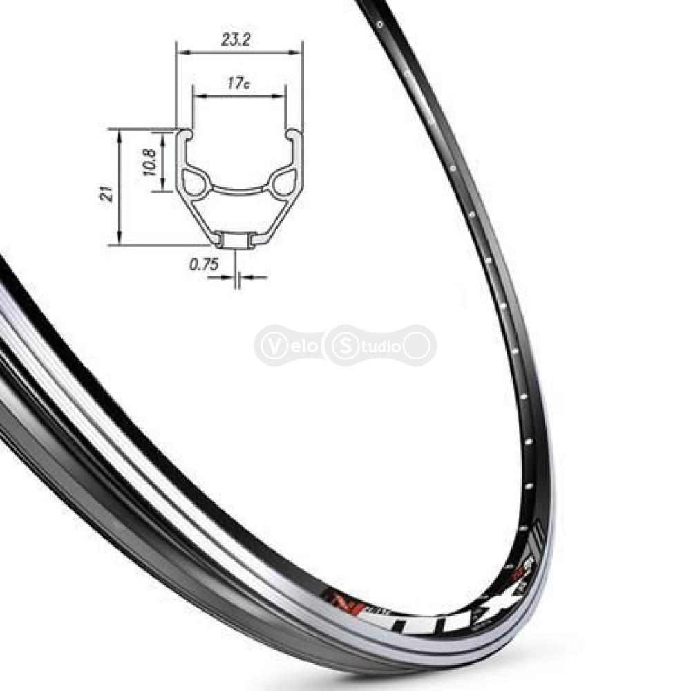 Обод Mach1 MX 27.5, 36отв. для V-brake, чёрный
