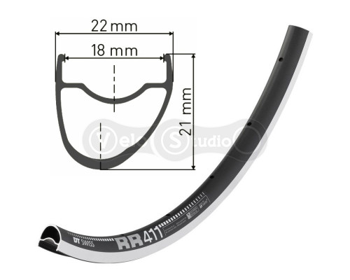 Обід DT Swiss RR 411 V-Brake 700C 32 спиці