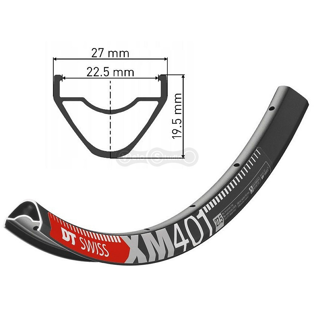 Обод DT Swiss XM 401 27x22,5 32 спицы