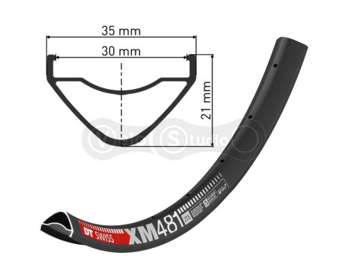 Обод DT Swiss XM 481 27,5 дюймов 28 спиц