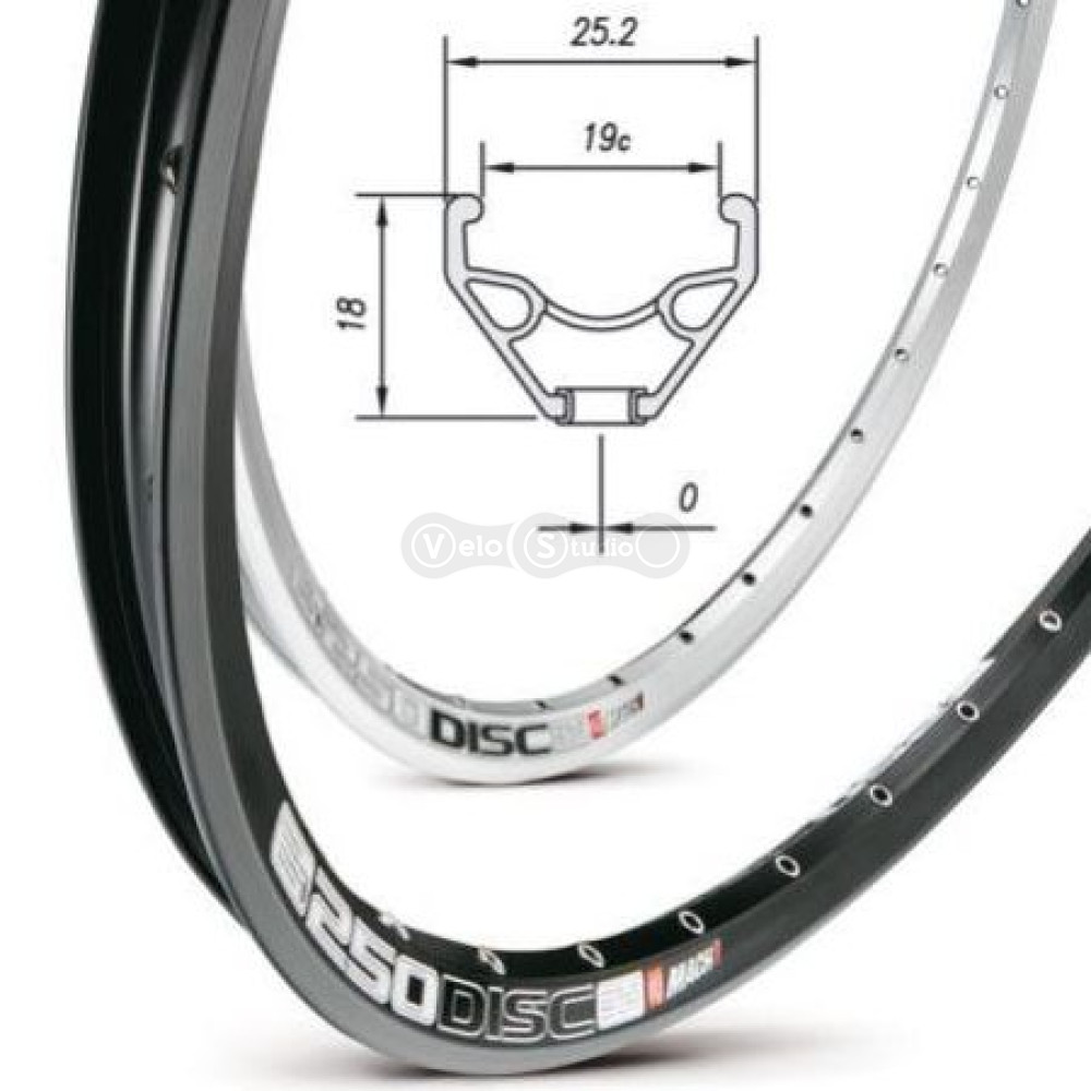 Обід Mach1 250 DISC 700C 32 відп., чорний, AV, 520g