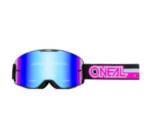 Очки-маска O`NEAL B-20 Goggle Proxy Black Pink - Radium Blue