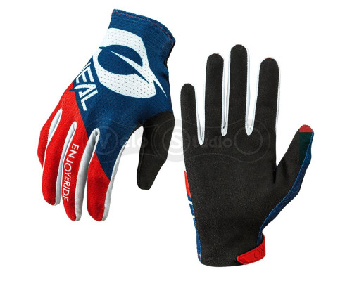 Перчатки O`Neal Matrix Glove Stacked Blue размер S