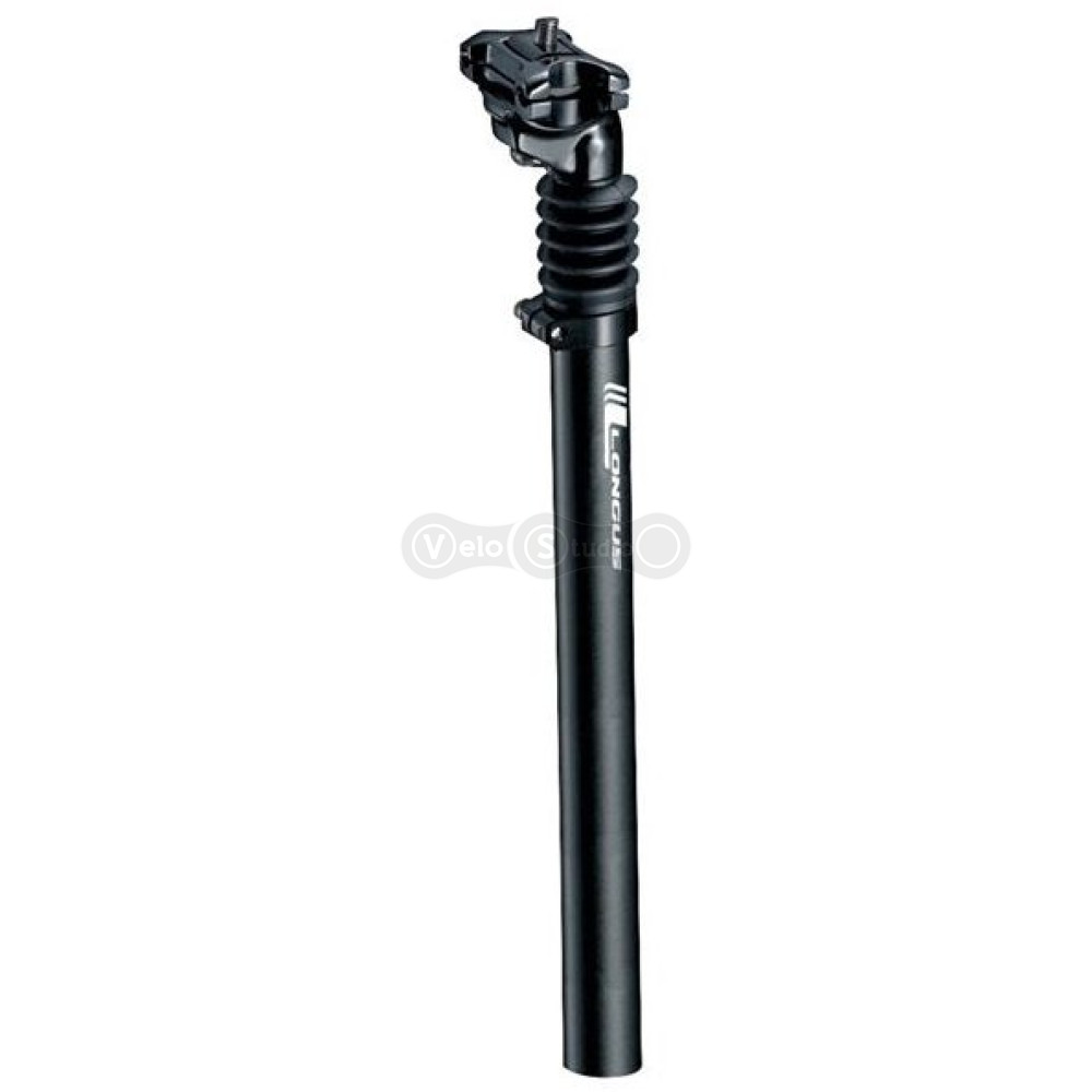 Підсідельний штир Longus SPRING Al з пружиною 27,2/350мм чорний