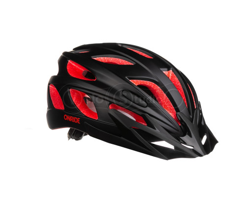 Шлем ONRIDE Puls красно-черный матовый L (57-62 см)