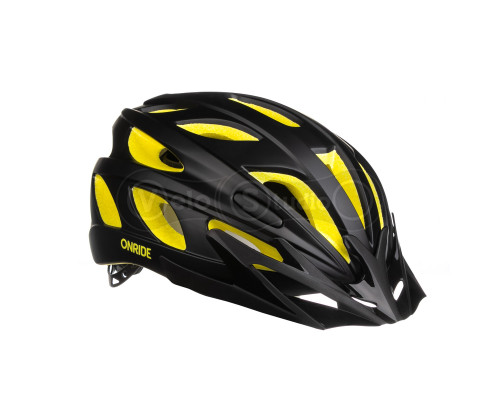 Шлем ONRIDE Puls желто-черный матовый L (57-62 см)