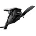 Сумка Longus MUD L под седло 0,9L с крылом, чёрная, Velcro