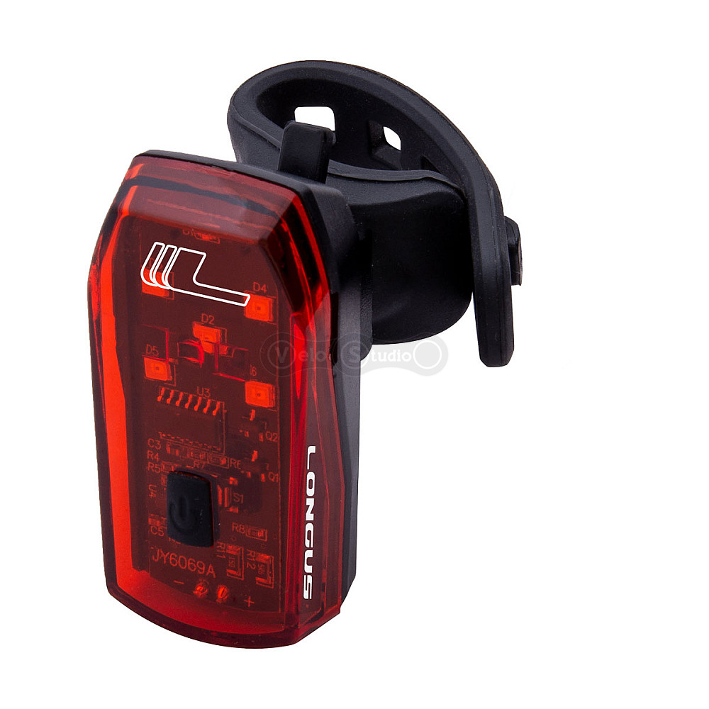 Задний фонарь Longus BRAKE 5 LED 1 функция + тормоз, чёрный