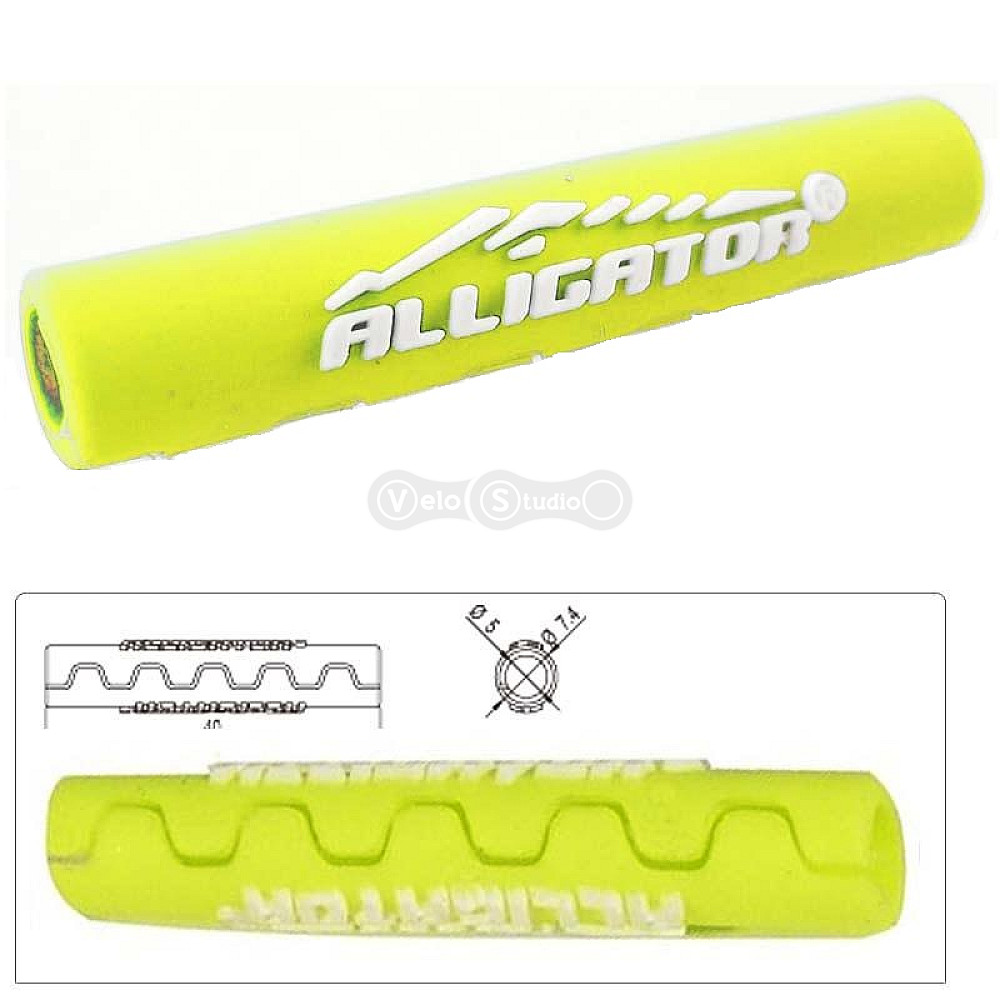Защита рамы Alligator Sawtooth от трения рубашек переключения желтая