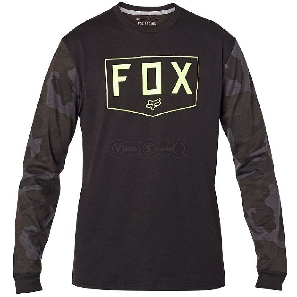 Футболка FOX Shield Tech Tee Black Camo розмір L