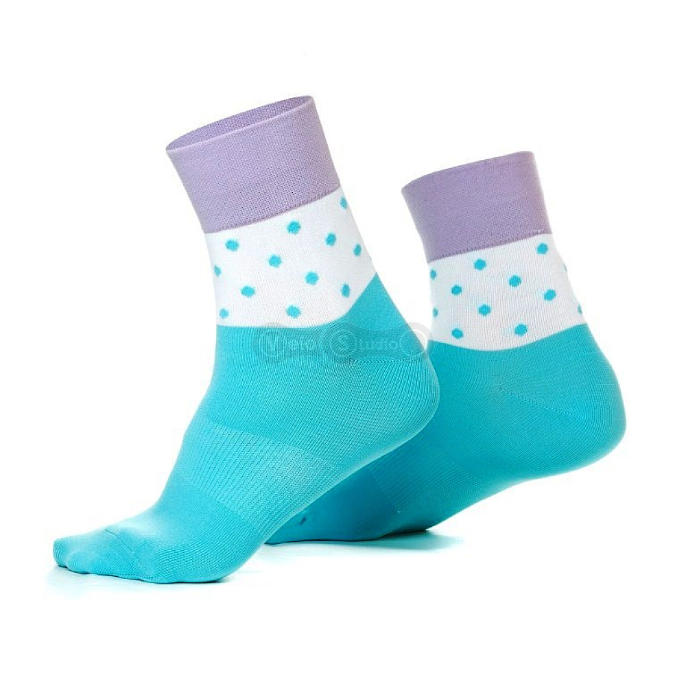 Носки ONRIDE Foot Free Size бело-голубые