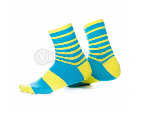 Шкарпетки ONRIDE Foot Free Size жовто-блакитні