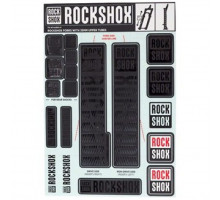 Стикеры RockShox DECAL KIT 35MM DC SILVER/BLK BXR