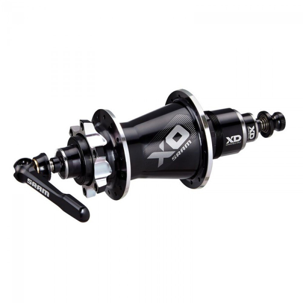 Втулка задняя Sram X0 DISC QR/12 28H BLK/SLV XD