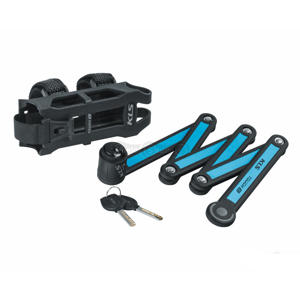 Замок KLS Tough 30 складной синий 3.5х750 мм