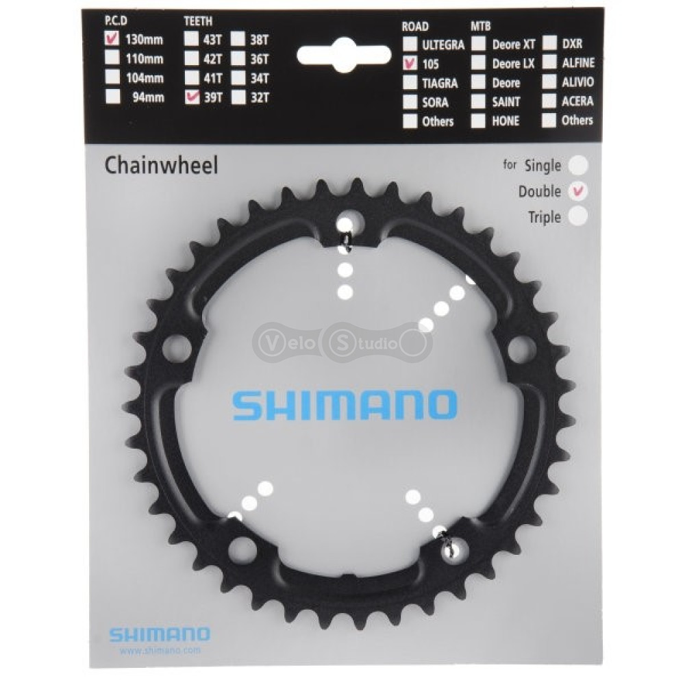 Звезда шатунов Shimano FC-5700 105 39 зубьев (5-лапка)