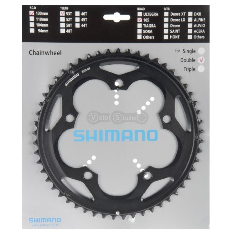 Звезда шатунов Shimano FC-5700 105 53 зубьев (5-лапка)