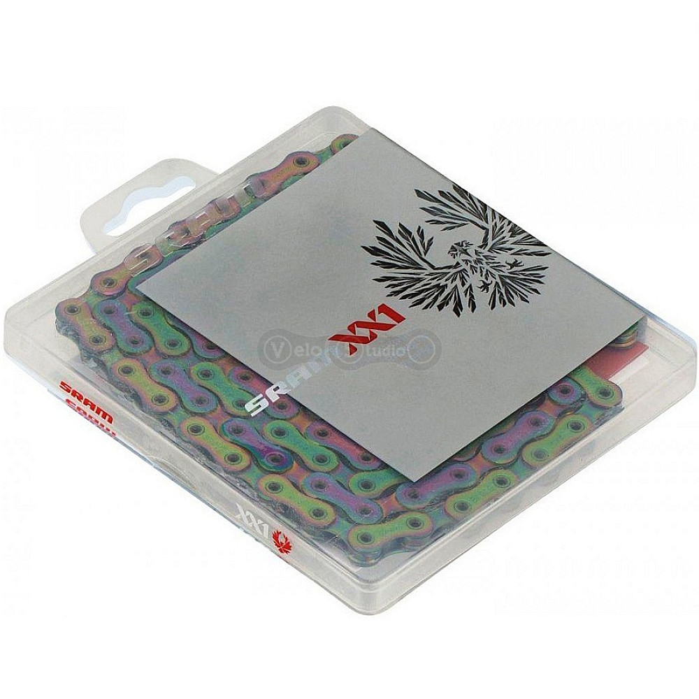 Ланцюг Sram PC XX1 Eagle Rainbow 12 швидкостей