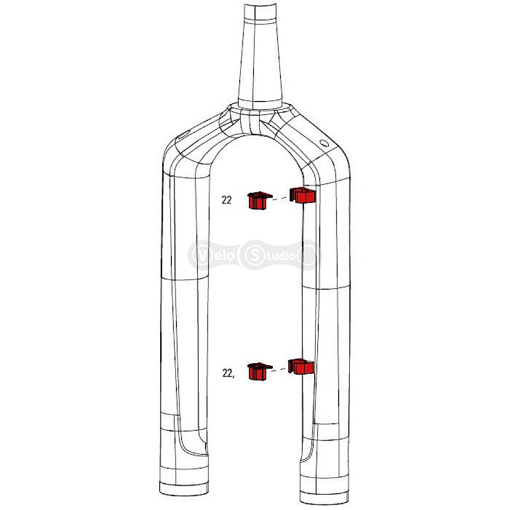 Направляючі Rock Shox CABLE GUIDE CLIPS RS1
