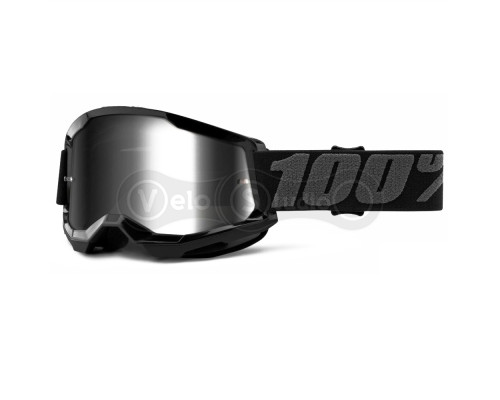 Окуляри-маска Ride 100% STRATA Goggle II Black - Mirror Silver Lens