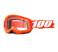 Очки-маска Ride 100% STRATA Goggle II Orange - Clear Lens