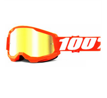 Окуляри-маска Ride 100% STRATA Goggle II Orange - Mirror Gold Lens