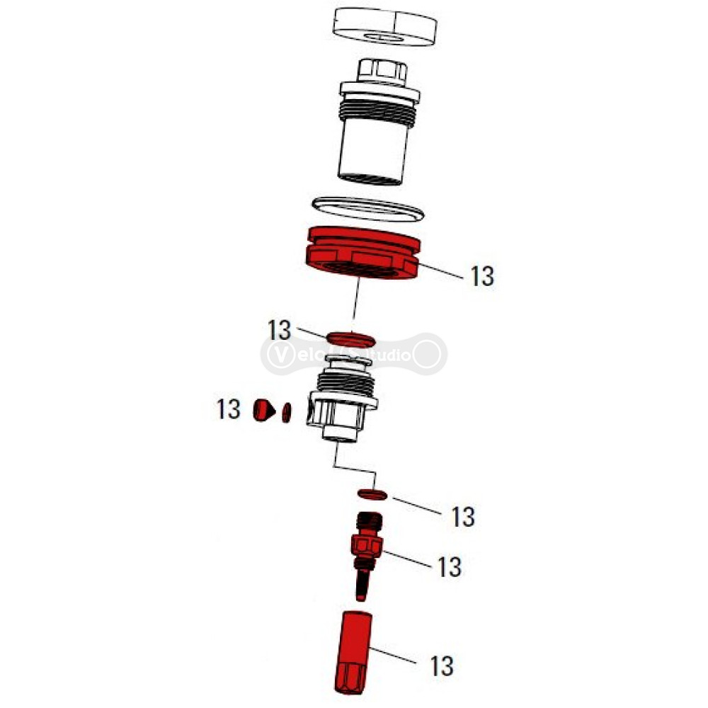 Сервісний комплект Rock Shox LOWER HOSE BARB ASSY KIT REVERB STEALTH