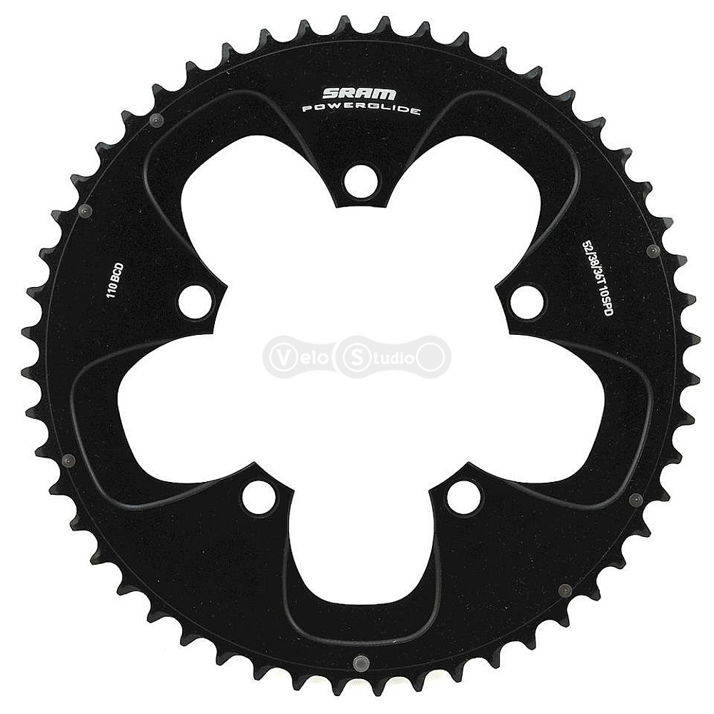 Звезда SRAM Red Road 52T S1 110 Alum 4mm Black (52-36, 52-38)