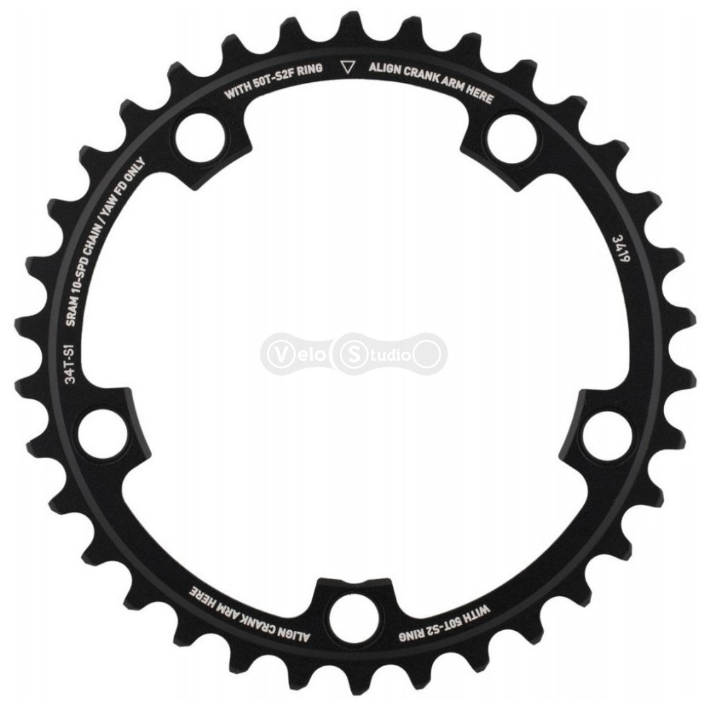 Звезда SRAM Red Yaw X-Glide CRING ROAD 10S 34T 110 AL3 BTBLK