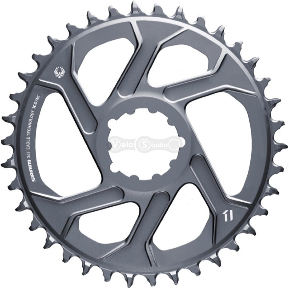 Звезда SRAM X-SYNC 2 36T Direct Mount 6mm Offset Lunar/Polar Grey